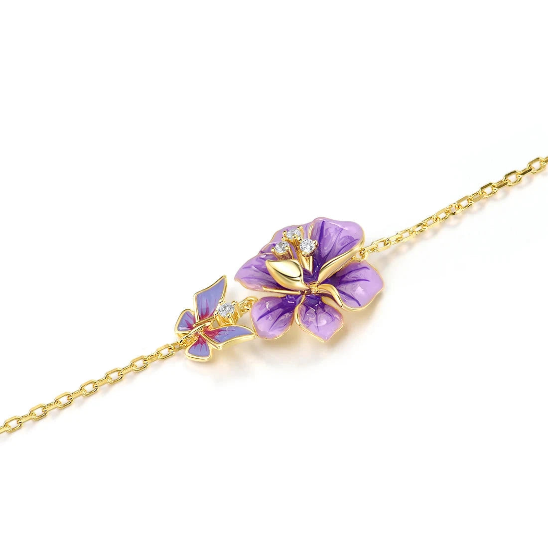 Pulseira Flor Quareismeira Mirabelle Joias